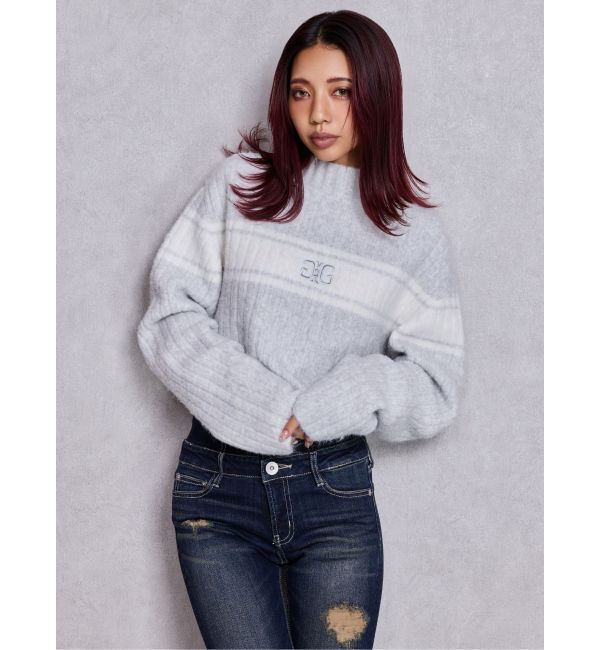 GYDA「SymmetryGYDAリブニットトップス」|ニット・セーター|