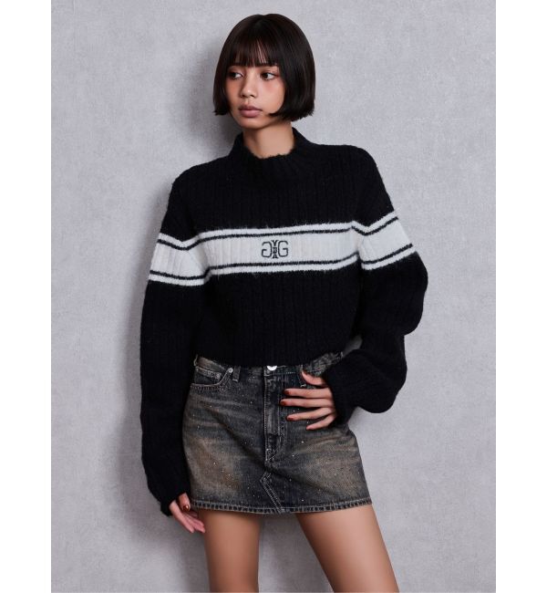 GYDA「SymmetryGYDAリブニットトップス」|ニット・セーター|