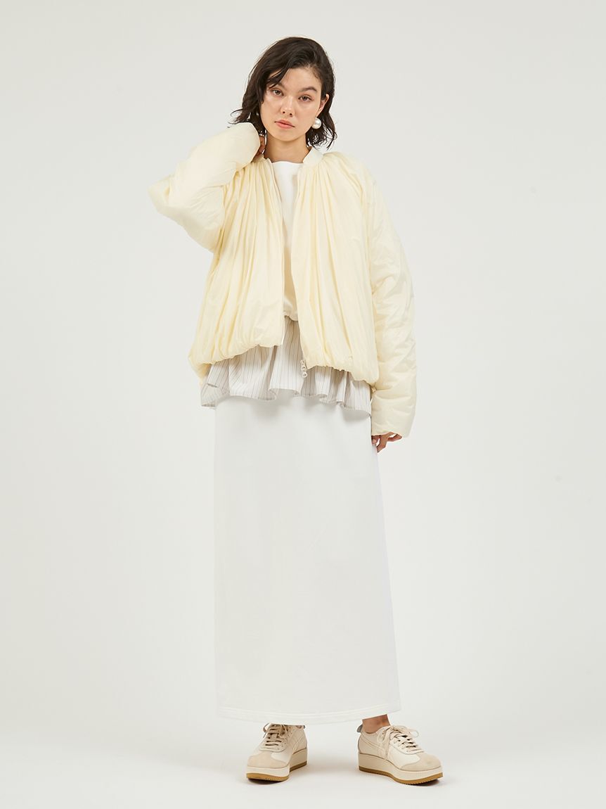 emmi atelier「Re.WAR（TM）シアーギャザー中わたブルゾン」|ブルゾン・スタジャン|