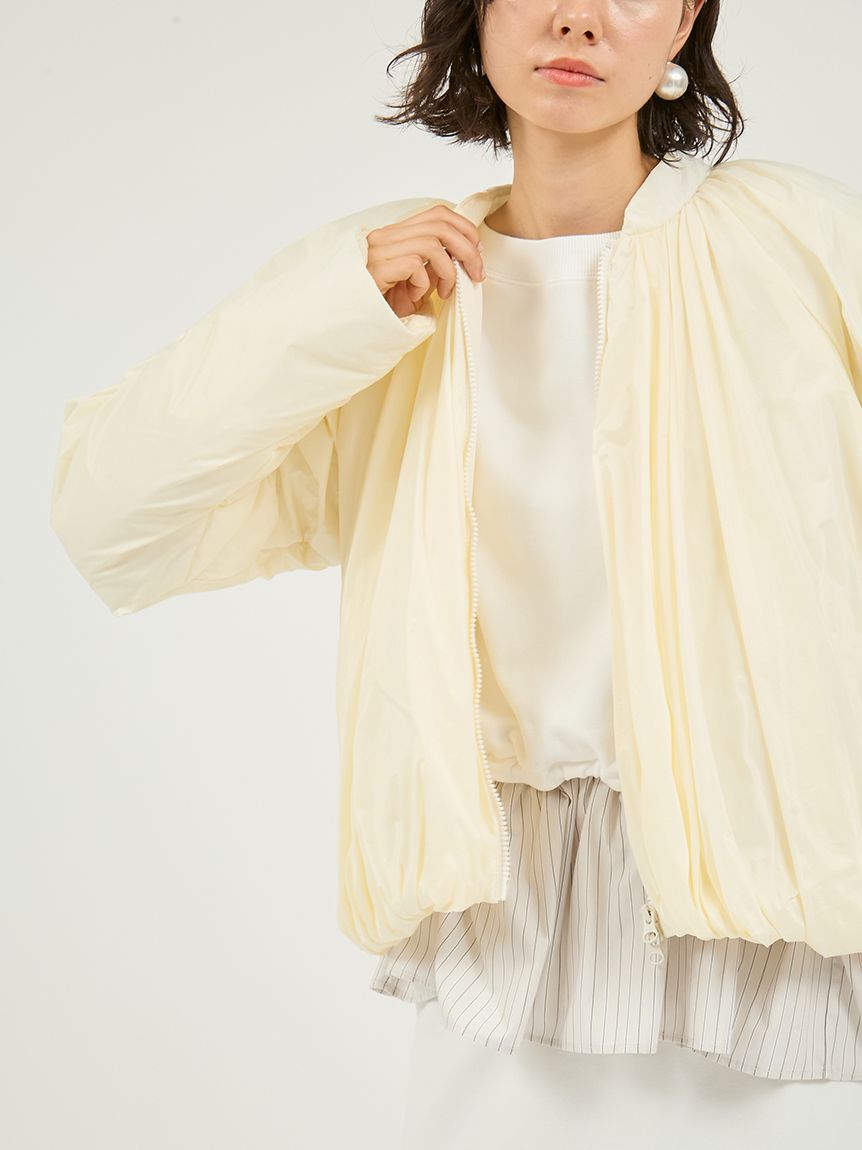 emmi atelier「Re.WAR（TM）シアーギャザー中わたブルゾン」|ブルゾン・スタジャン|