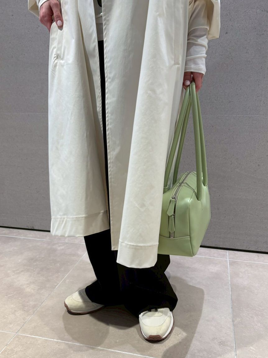 emmi atelier「ボリュームスリーブロングコート/撥水」|トレンチコート|