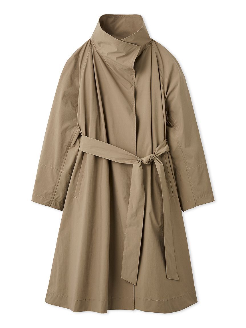 emmi atelier「ボリュームスリーブロングコート/撥水」|トレンチコート|