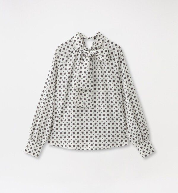  「ジオメトリックリボンブラウス」|シャツ・ブラウス|ホワイト3