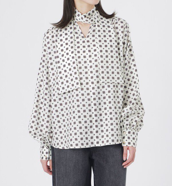  「ジオメトリックリボンブラウス」|シャツ・ブラウス|
