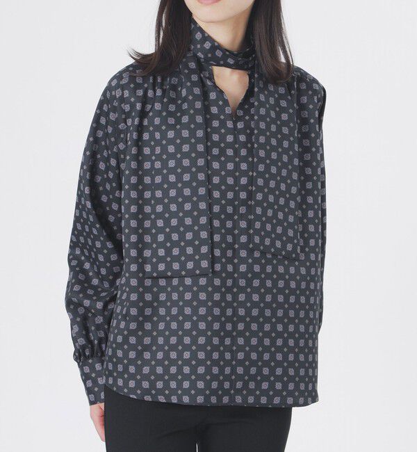  「ジオメトリックリボンブラウス」|シャツ・ブラウス|