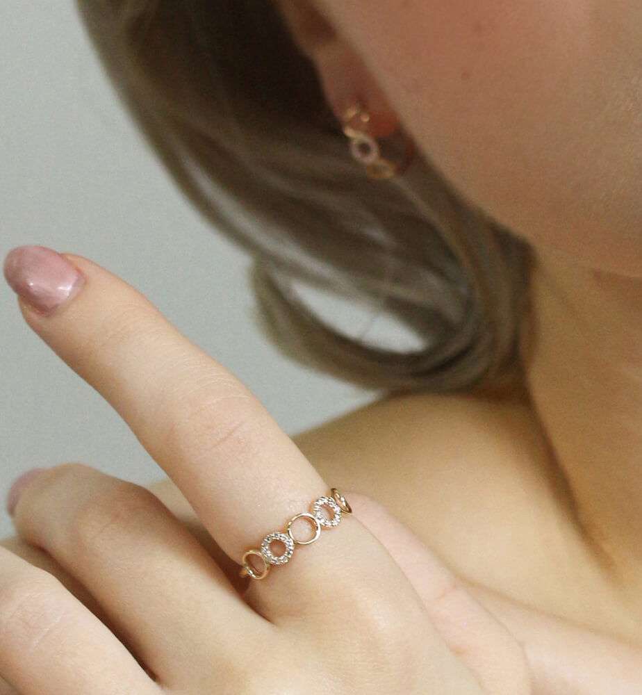  「ダイヤモンド リング  | K10YG 〈パピヨット〉」|リング|