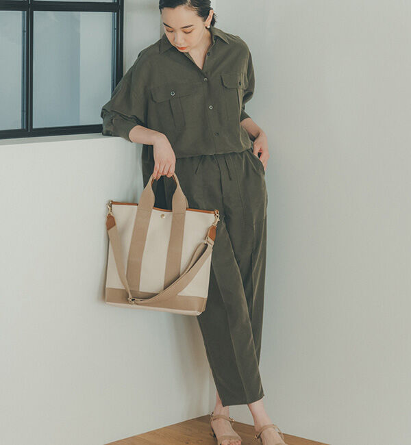 TOPKAPI BREATH「スコッチグレイン ネオレザー 縦型 A4 トート バッグ ショルダー付き L」|ショルダー・メッセンジャー|