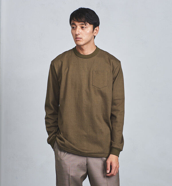 UNITED ARROWS「＜ANATOMICA（アナトミカ）＞ クルーネック カットソー」|Tシャツ・カットソー|OLIVE
