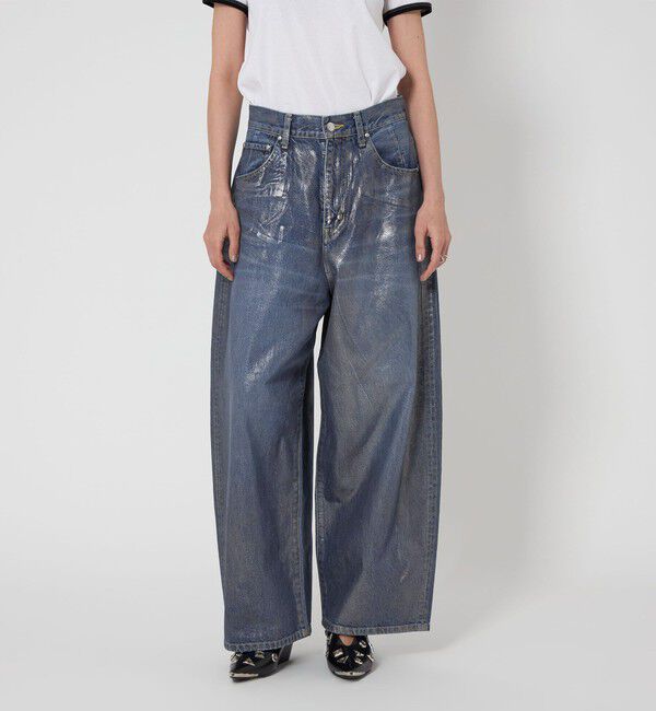 ASTRAET「＜ASTRAET＞コーティング BIG バルーンデニムパンツ UNISEX 」|デニム|