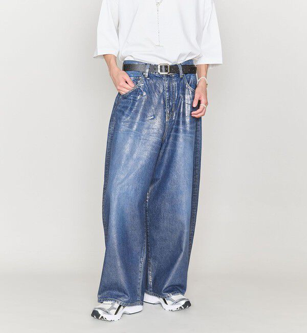 ASTRAET「＜ASTRAET＞コーティング BIG バルーンデニムパンツ UNISEX 」|デニム|