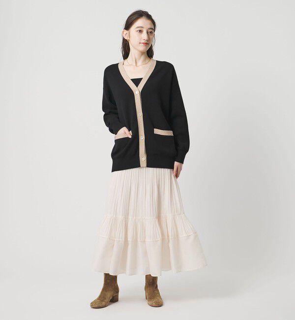 UNITED ARROWS「コンフォート スマート Vネックカーディガン ‐ウォッシャブル‐」|カーディガン|