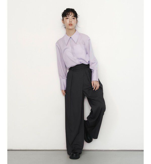 EMMEL REFINES「＜EMMEL REFINES＞EM レイヤーヒヨク ステッチ シャツ」|シャツ・ブラウス|