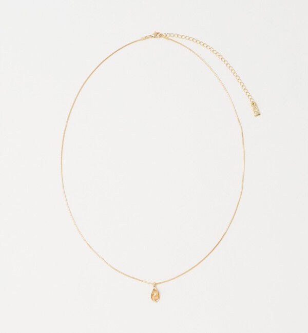 UNITED ARROWS green label relaxing「クリア シズク＆メタルフレーム ネックレス」|ネックレス|