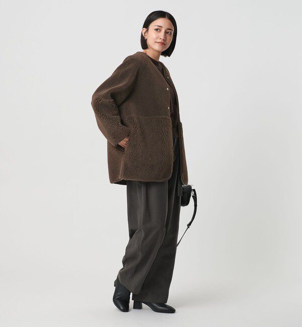 WEB限定】ボア×フェイクムートン リバーシブルジャケット