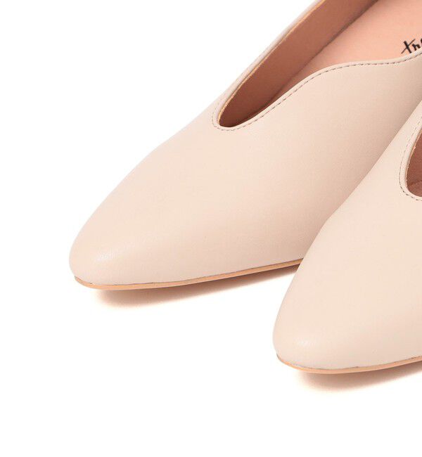 SHIPS for women「little black: パールモチーフ ウェーブ カット パンプス」|パンプス|