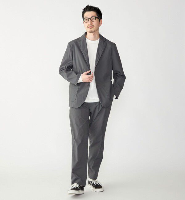 SHIPS「SHIPS: 〈セットアップ対応・手洗い可能・撥水加工〉ライト ナイロン テーラードジャケット」|テーラードジャケット|