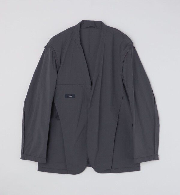 SHIPS「SHIPS: 〈セットアップ対応・手洗い可能・撥水加工〉ライト ナイロン テーラードジャケット」|テーラードジャケット|