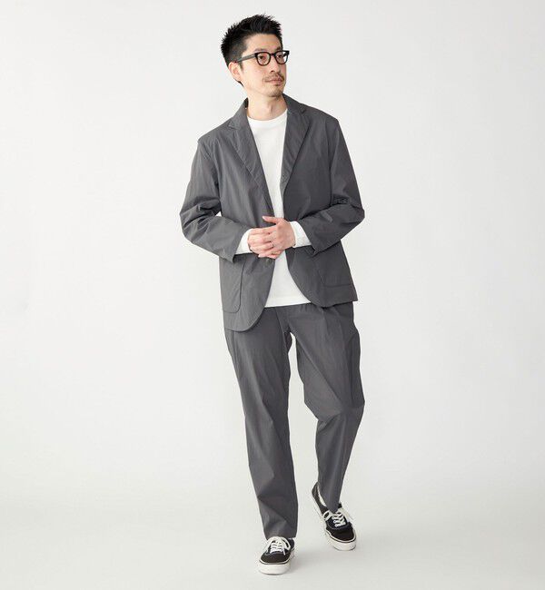 SHIPS「SHIPS: 〈セットアップ対応・手洗い可能・撥水加工〉ライト ナイロン テーラードジャケット」|テーラードジャケット|