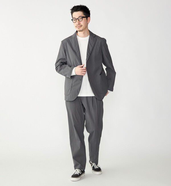 SHIPS「SHIPS: 〈セットアップ対応・手洗い可能・撥水加工〉ライト ナイロン テーラードジャケット」|テーラードジャケット|