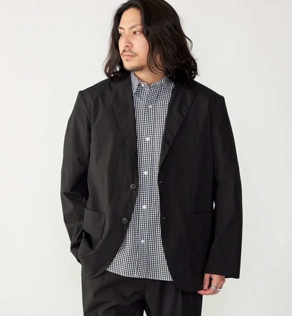 SHIPS「SHIPS: 〈セットアップ対応・手洗い可能・撥水加工〉ライト ナイロン テーラードジャケット」|テーラードジャケット|