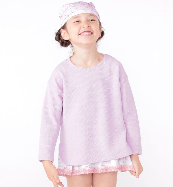 SHIPS KIDS「SHIPS KIDS:90～130cm / オーバーサイズ ラッシュガード」|その他|ラベンダー