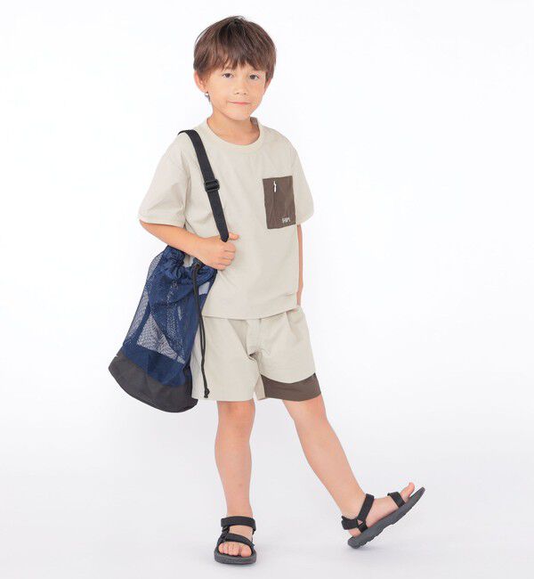 SHIPS KIDS「SHIPS KIDS:100～130cm / 〈UVカット〉ドライ ポケット TEE」|Tシャツ・カットソー|