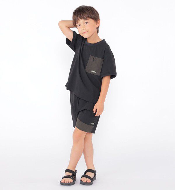 SHIPS KIDS「SHIPS KIDS:100～130cm / 〈UVカット〉ドライ ポケット TEE」|Tシャツ・カットソー|
