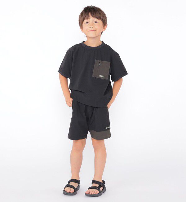 SHIPS KIDS「SHIPS KIDS:100～130cm / 〈UVカット〉ドライ ポケット TEE」|Tシャツ・カットソー|