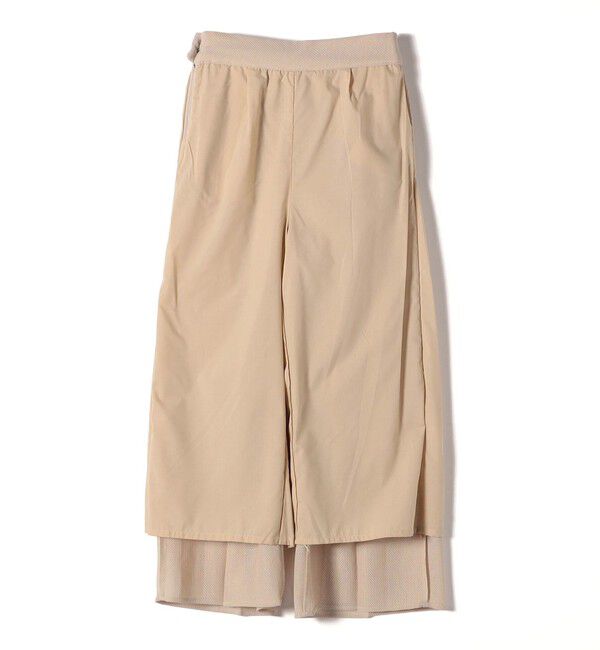 SHIPS for women「troisiemeCHACO:〈洗濯機可能〉メッシュ ワイド パンツ（セレモニー対応可）」|その他|