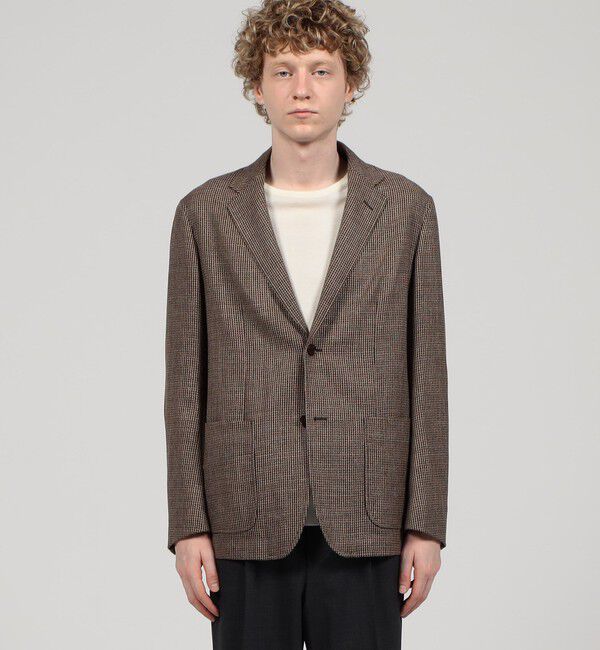 TOMORROWLAND MENS「ファンシーツイード シングルブレステッド2Bジャケット」|テーラードジャケット|