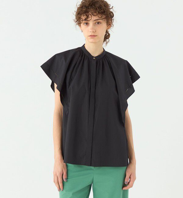 TOMORROWLAND collection「スーピマコットンブロード フレアスリーブブラウス」|シャツ・ブラウス|