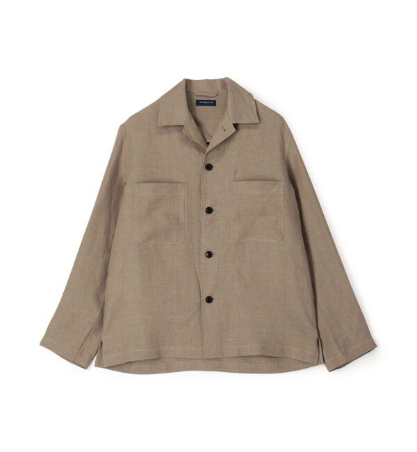TOMORROWLAND MENS「ベルジャンリネン シャツブルゾン LIBECO」|ブルゾン・スタジャン|43 ベージュ