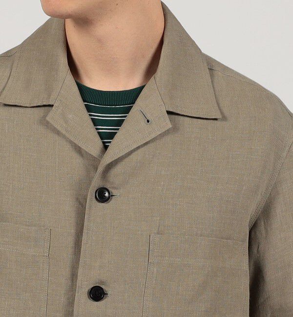 TOMORROWLAND MENS「ベルジャンリネン シャツブルゾン LIBECO」|ブルゾン・スタジャン|