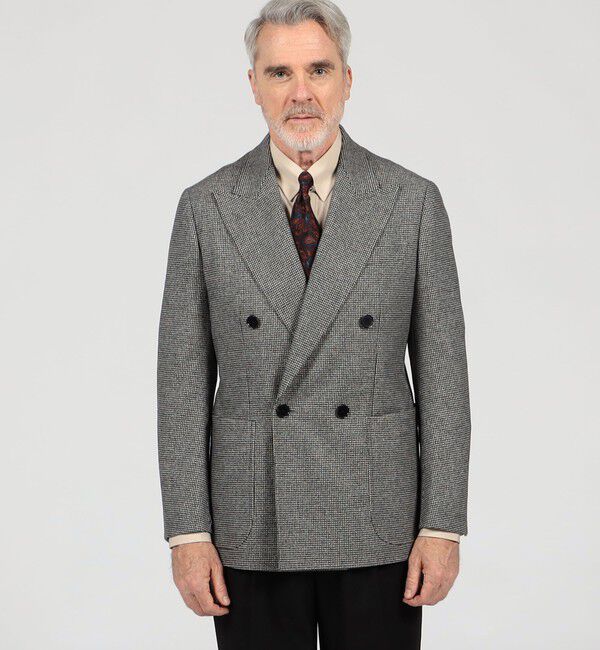 TOMORROWLAND MENS「ウールフランネル ダブルブレステッド4Bジャケット FOX BROTHERS」|テーラードジャケット|