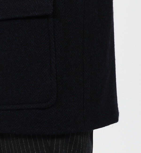 TOMORROWLAND MENS「プレミアムシェットランドウール ショートポロコート」|ピーコート|