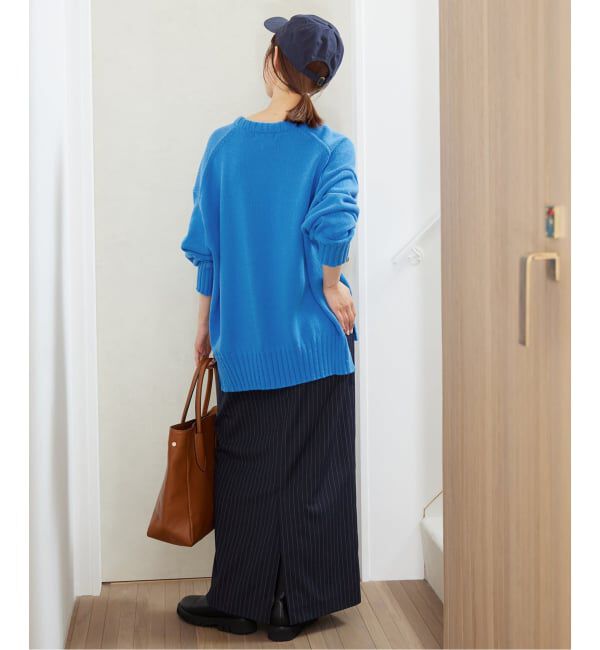 SLOBE IENA「《WEB限定/追加2予約》バルキーコットンプルオーバー」|ニット・セーター|