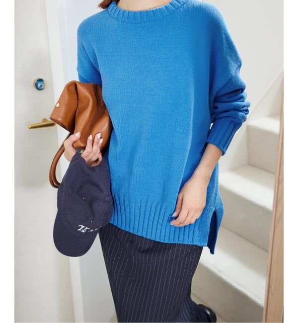 SLOBE IENA「《WEB限定/追加2予約》バルキーコットンプルオーバー」|ニット・セーター|