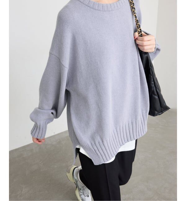 SLOBE IENA「《WEB限定/追加2予約》バルキーコットンプルオーバー」|ニット・セーター|