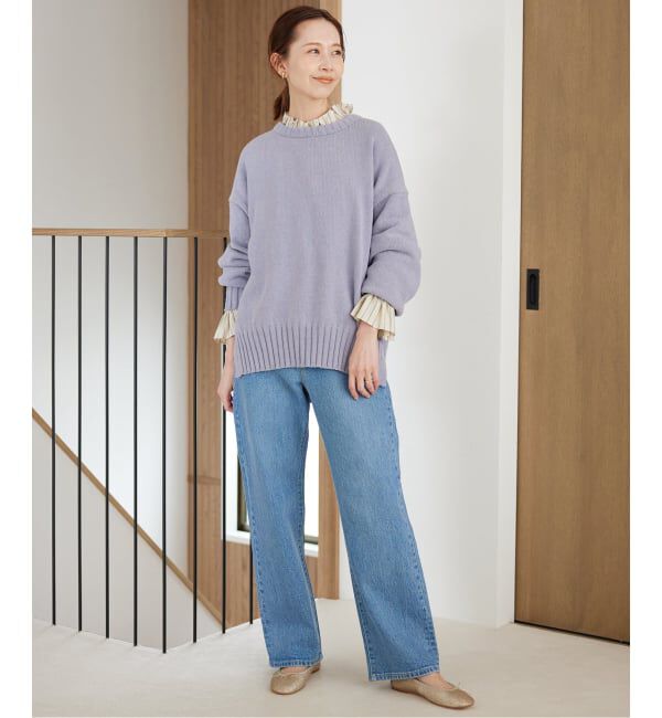 SLOBE IENA「《WEB限定/追加2予約》バルキーコットンプルオーバー」|ニット・セーター|