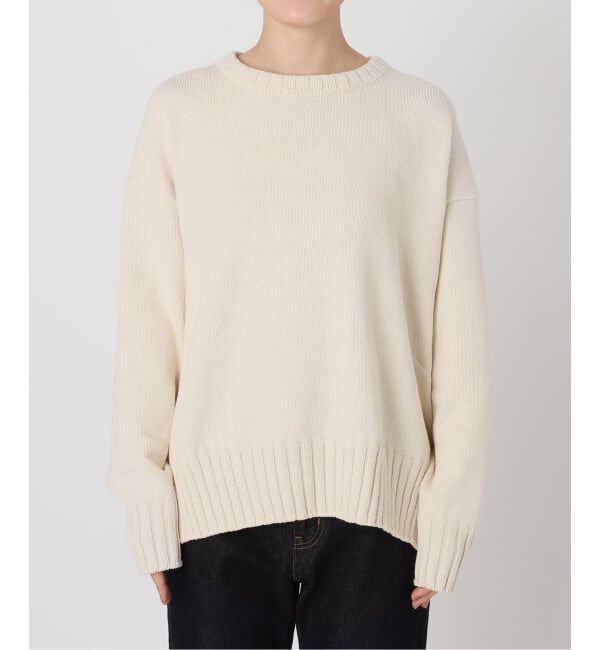 SLOBE IENA「《WEB限定/追加2予約》バルキーコットンプルオーバー」|ニット・セーター|