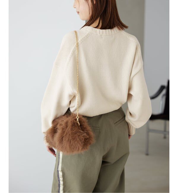 SLOBE IENA「《WEB限定/追加2予約》バルキーコットンプルオーバー」|ニット・セーター|