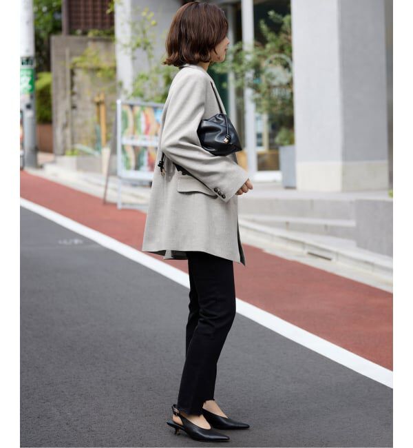 SLOBE IENA「《WEB限定/セットアップ対応可/追加3予約》ウォッシャブルツイルダブルジャケット」|テーラードジャケット|