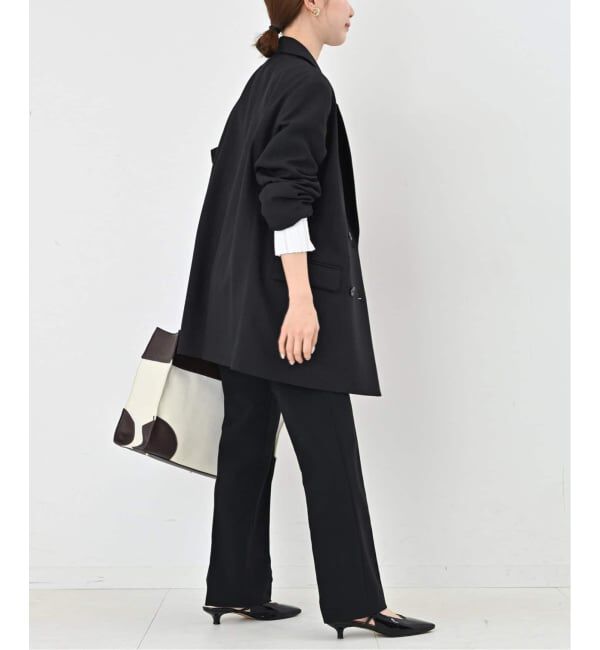 SLOBE IENA「《WEB限定/セットアップ対応可/追加3予約》ウォッシャブルツイルダブルジャケット」|テーラードジャケット|