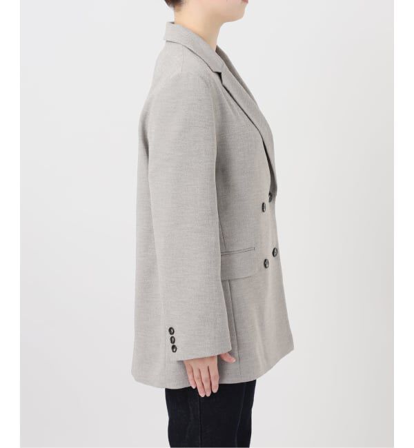 SLOBE IENA「《WEB限定/セットアップ対応可/追加3予約》ウォッシャブルツイルダブルジャケット」|テーラードジャケット|