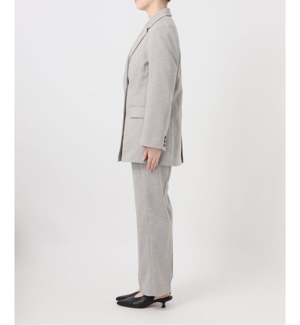 SLOBE IENA「《WEB限定/セットアップ対応可/追加3予約》ウォッシャブルツイルダブルジャケット」|テーラードジャケット|