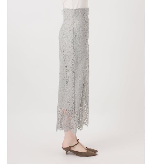 NOBLE「《WEB＆一部店舗限定・追加》リバーレースIラインスカート」|スカート|