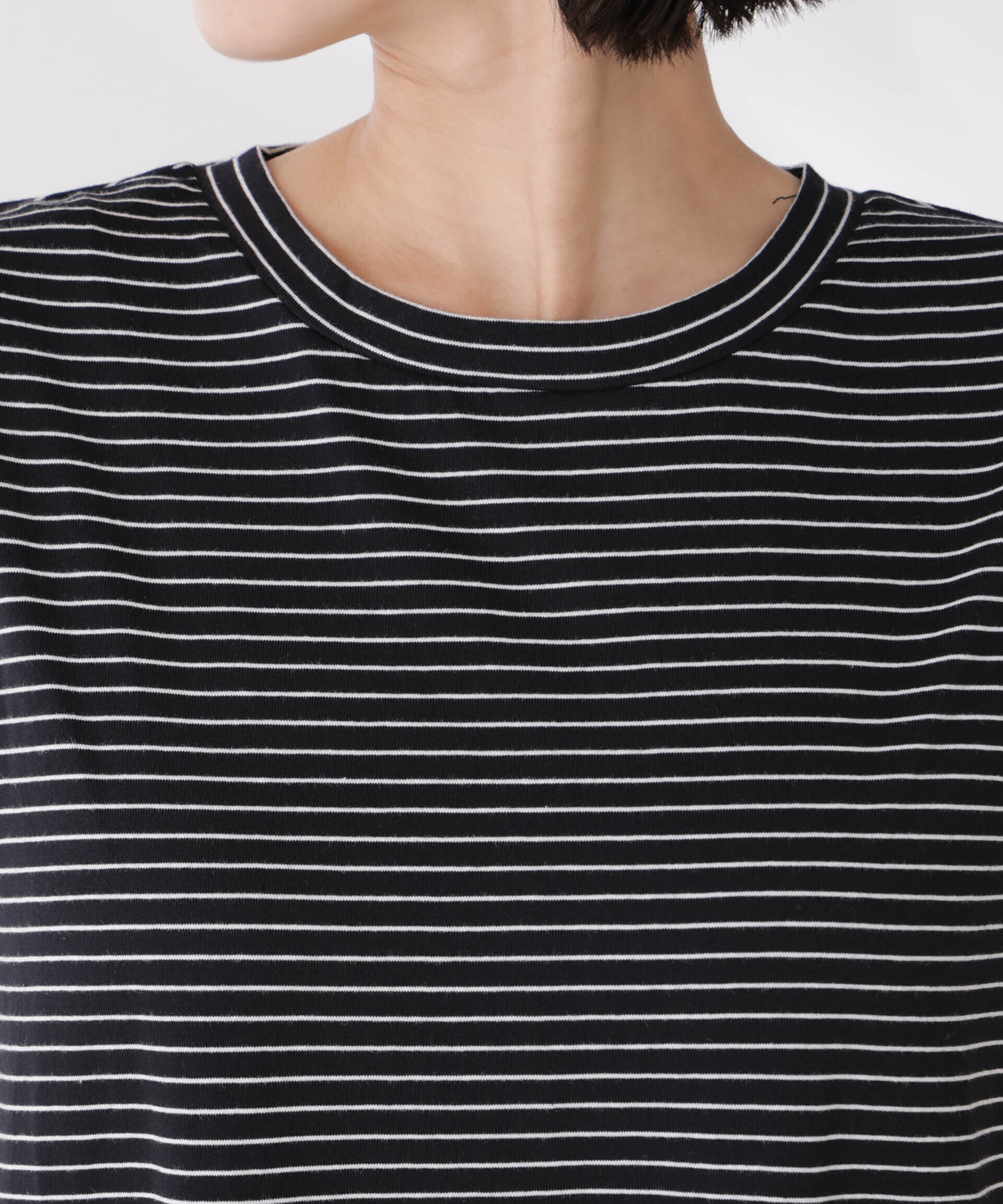 nano･universe「ボーダーノースリーブワンピース」|ワンピース|