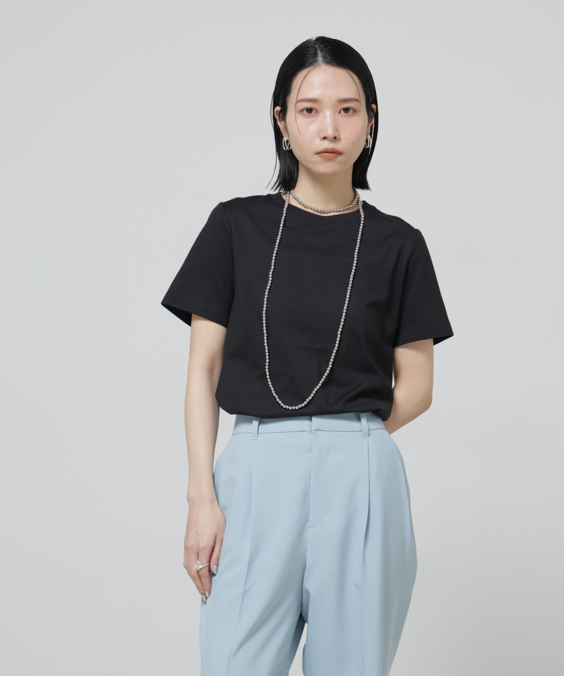 nano･universe「Anti Soaked(R) 汗染み防止クルーネックTシャツ」|Tシャツ・カットソー|