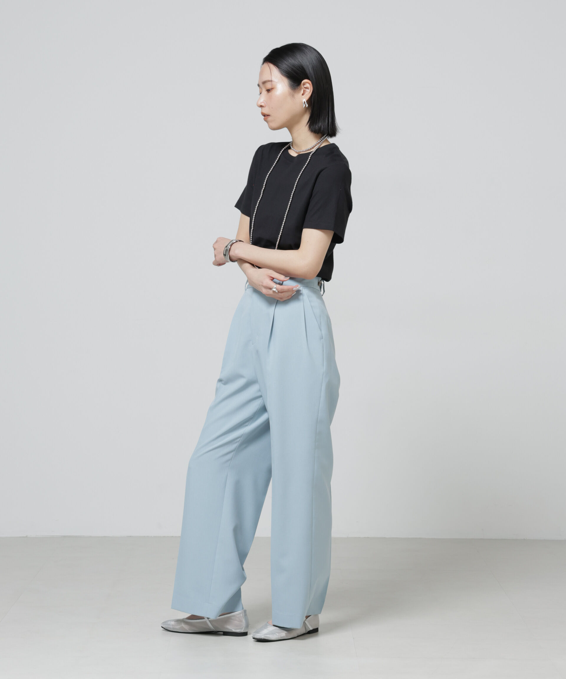 nano･universe「Anti Soaked(R) 汗染み防止クルーネックTシャツ」|Tシャツ・カットソー|