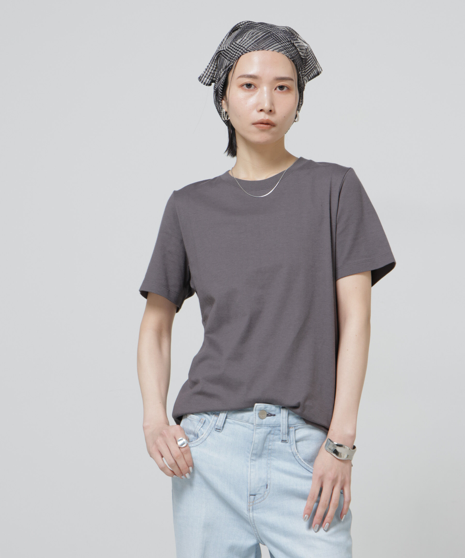 nano･universe「Anti Soaked(R) 汗染み防止クルーネックTシャツ」|Tシャツ・カットソー|